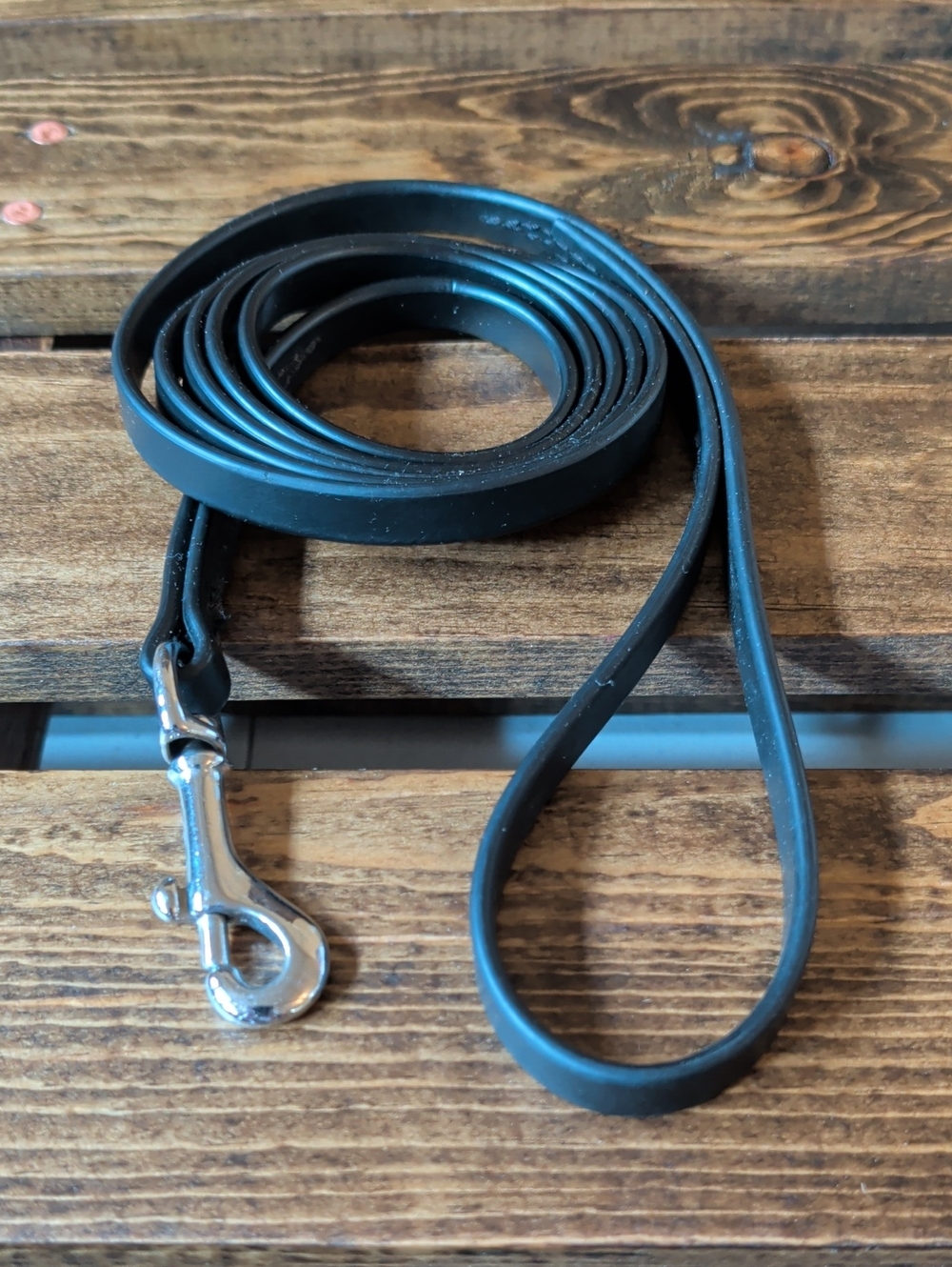 Black Leather Dog Show Leash